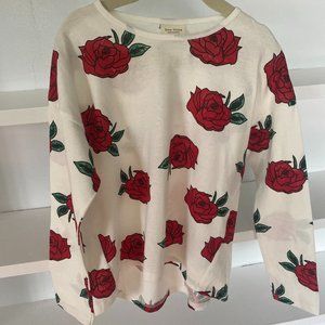 Zara Girls Size 6 NWT Graphic Top